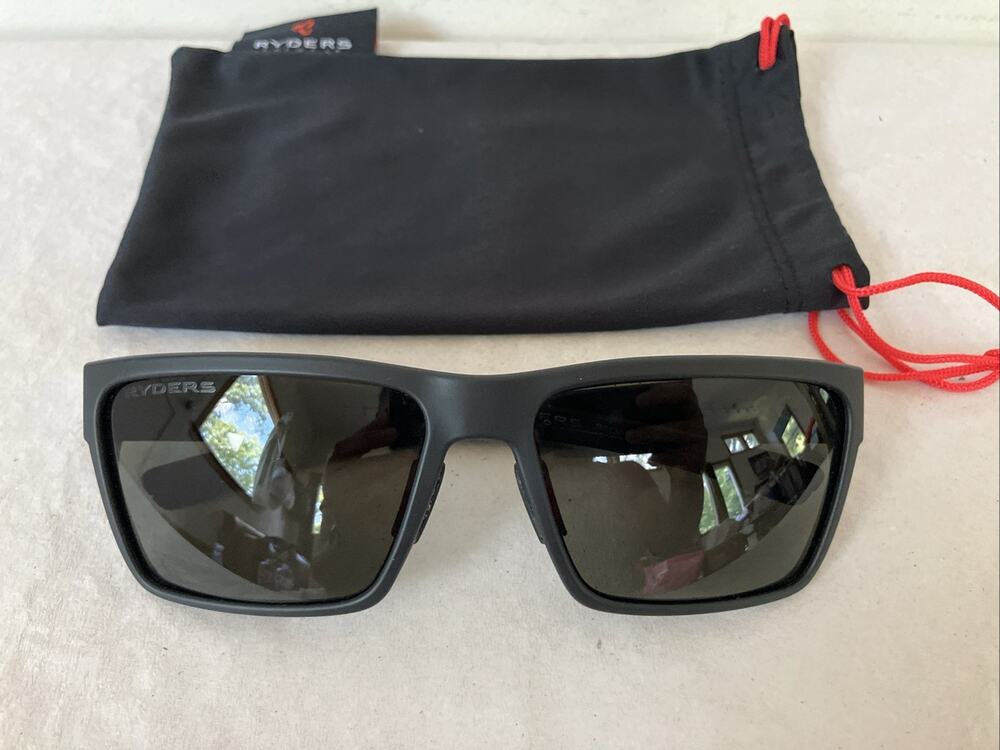 Ryders Nelson Sunglasses Polarized TR90/UV400 Black Frames and Lenses